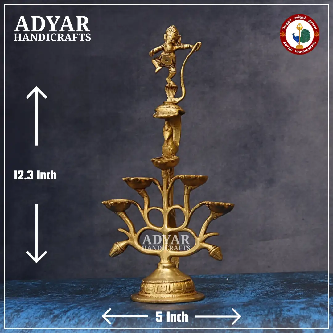 Dancing Ganesha Oil Lamp - image 1