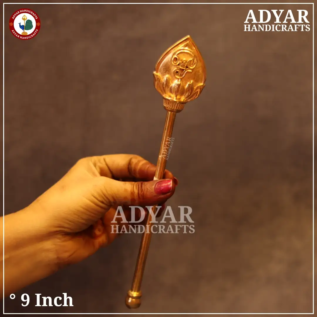 Panchalogam Vel With Out Stand 9 inch - image 2