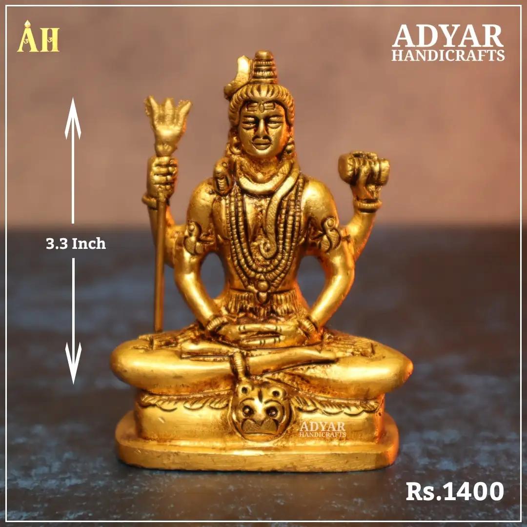 Mahayogi Shivan Brass Idol - image 1