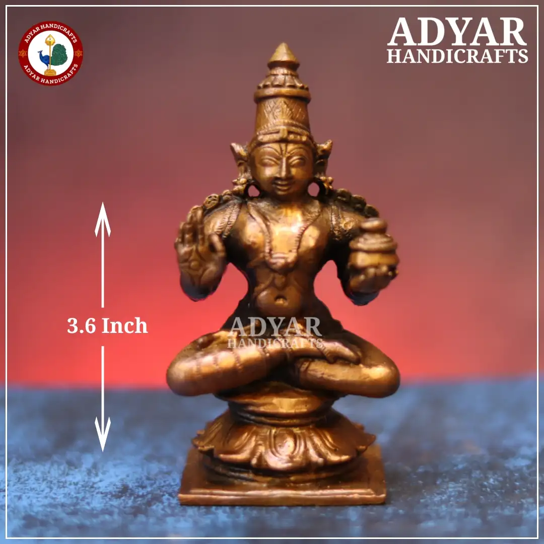 Dhanvanthri Copper Idol - image 1