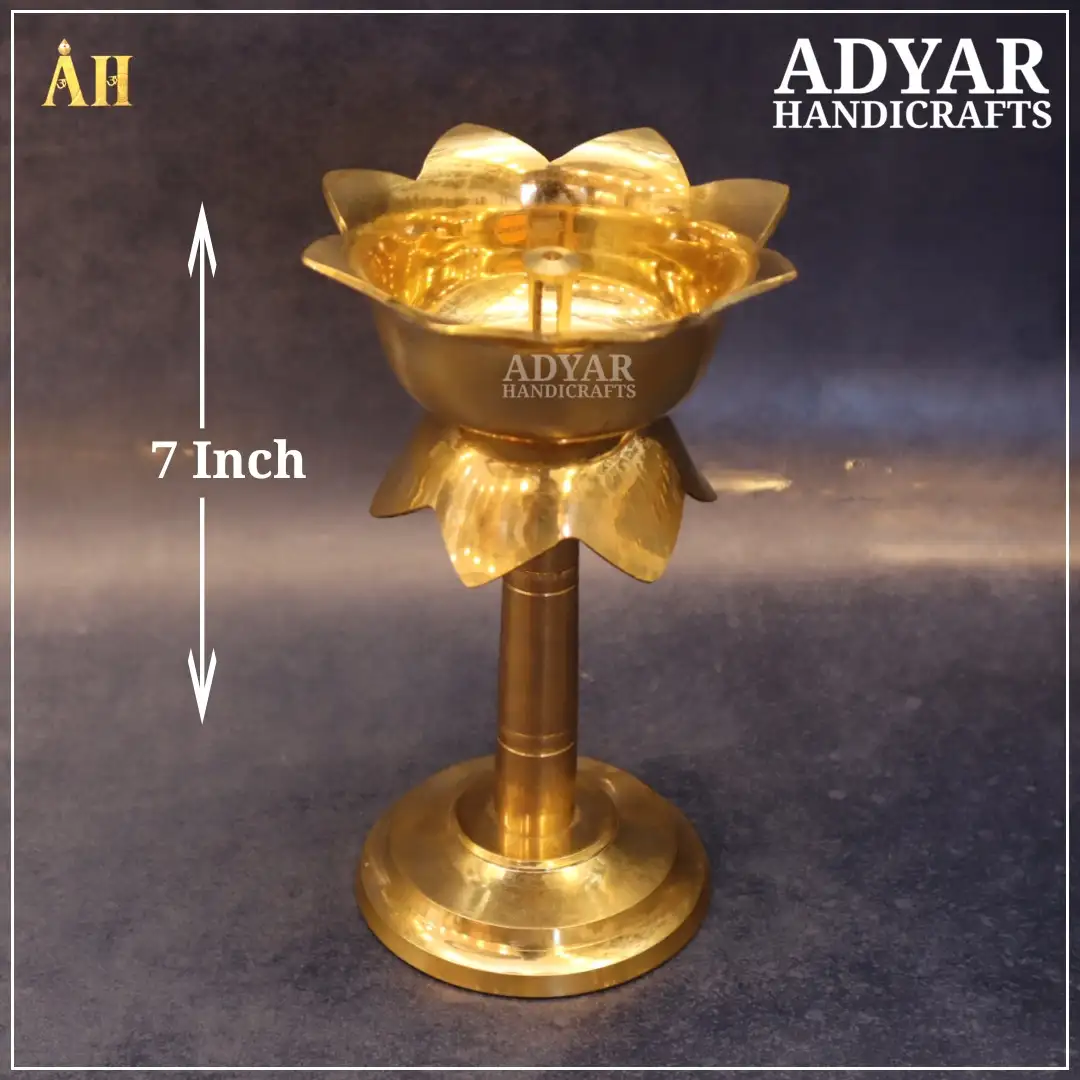 7 Inch Pyali Deepam Brass - image 1