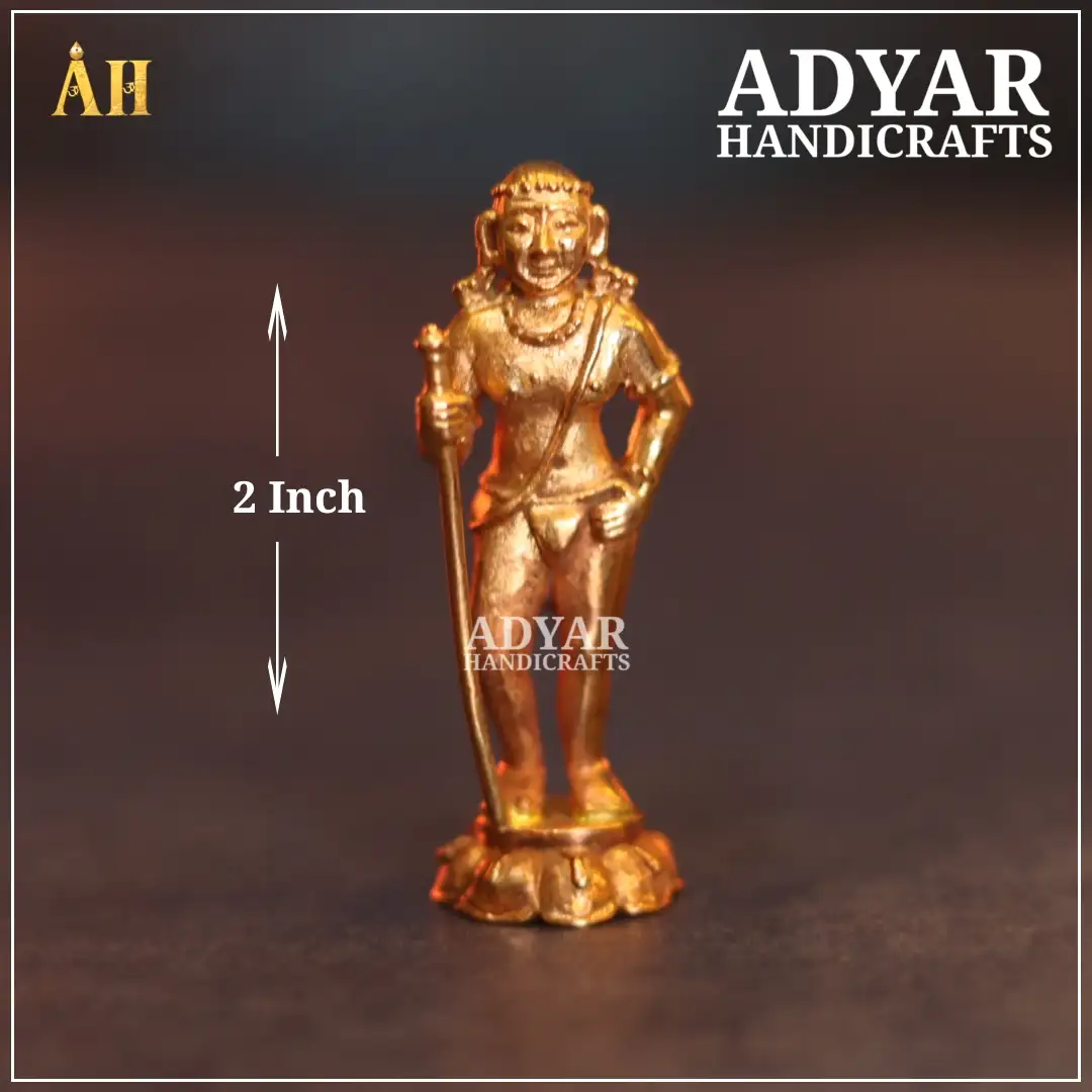 2 Inch Pazhani Aandavar Panachalogam Idol - image 1