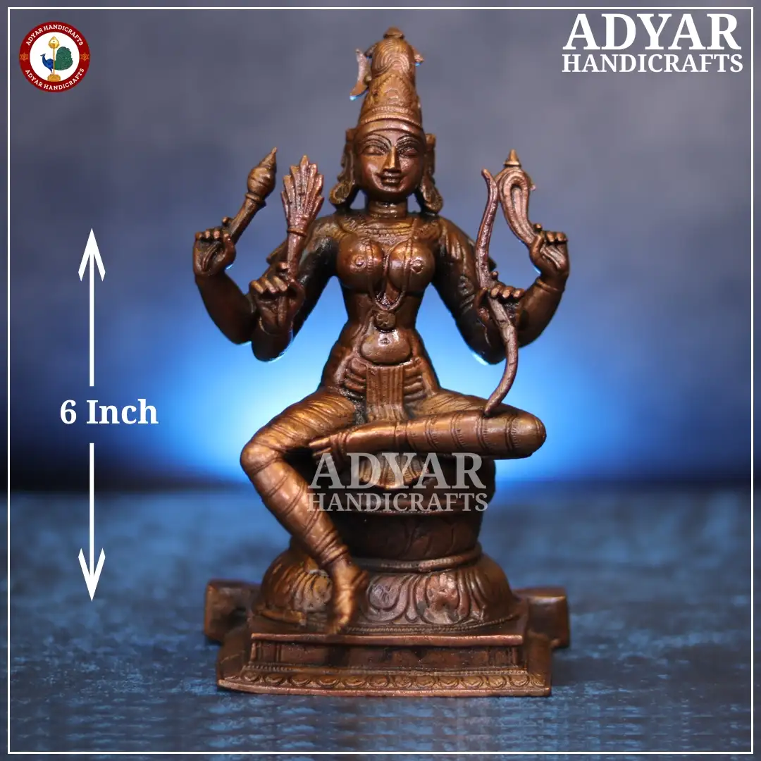 Raja rajeshwari Copper Statue - image 1