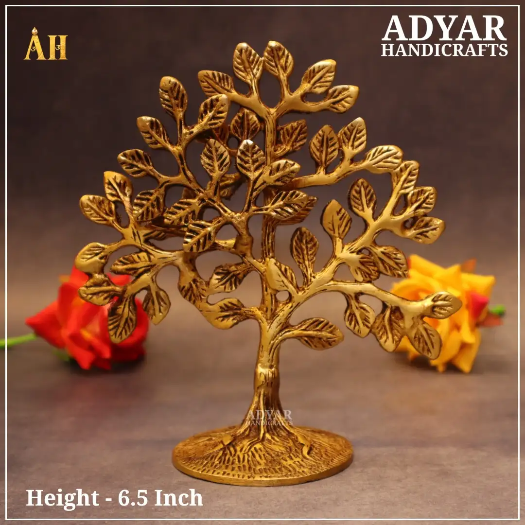 6.5 Inch Karpakavirutcha Tree Brass - image 1