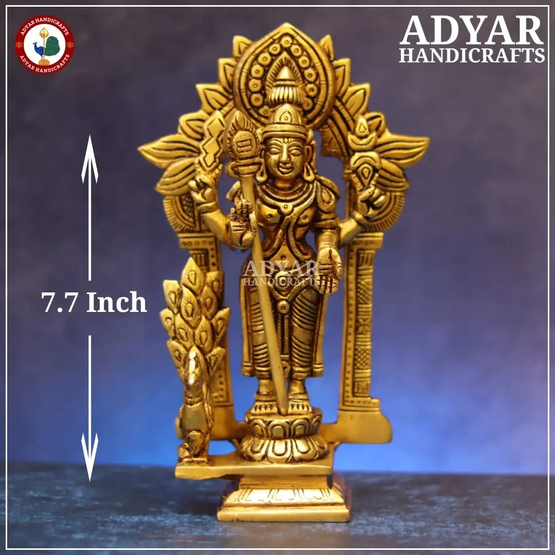 Murugan Idol With Thiruvachi - image 1