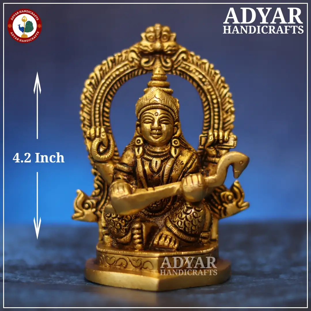 Saraswathi Brass Idol - image 1