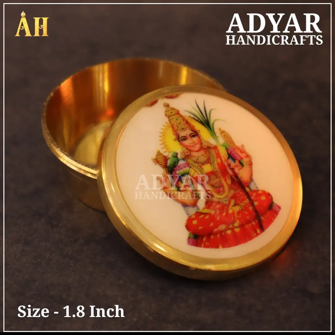 Kamakshi Amman Photo Printed Kungumachimizh - image 1