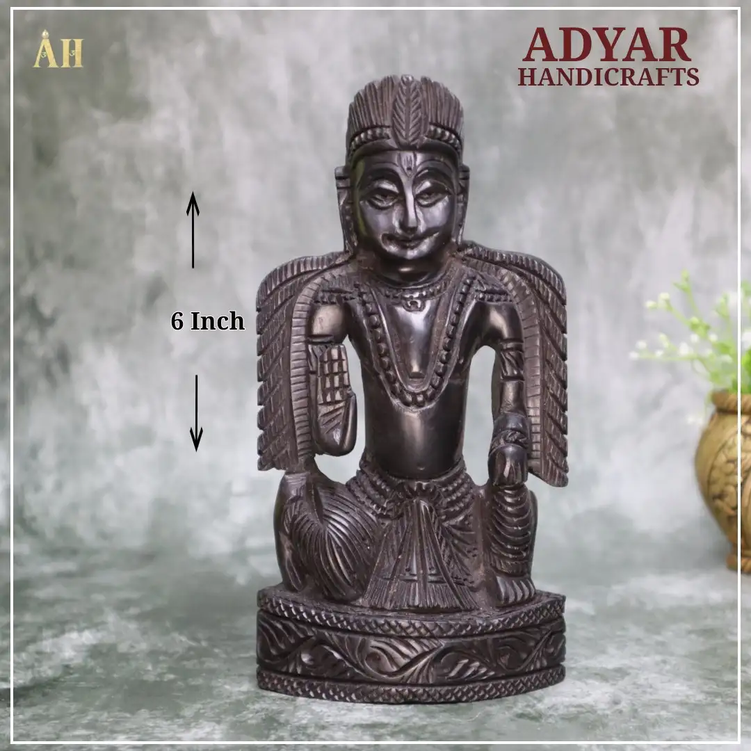 ORIGINAL KARUNGALI WOOD KARUDAZHVAR 6 INCH - image 1