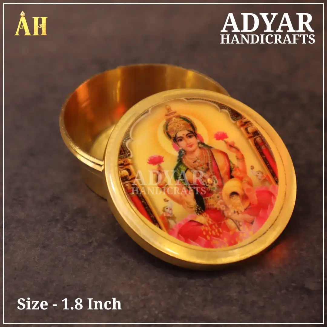 Mahalakshmi Photo Printed Kungumachimizh - image 1