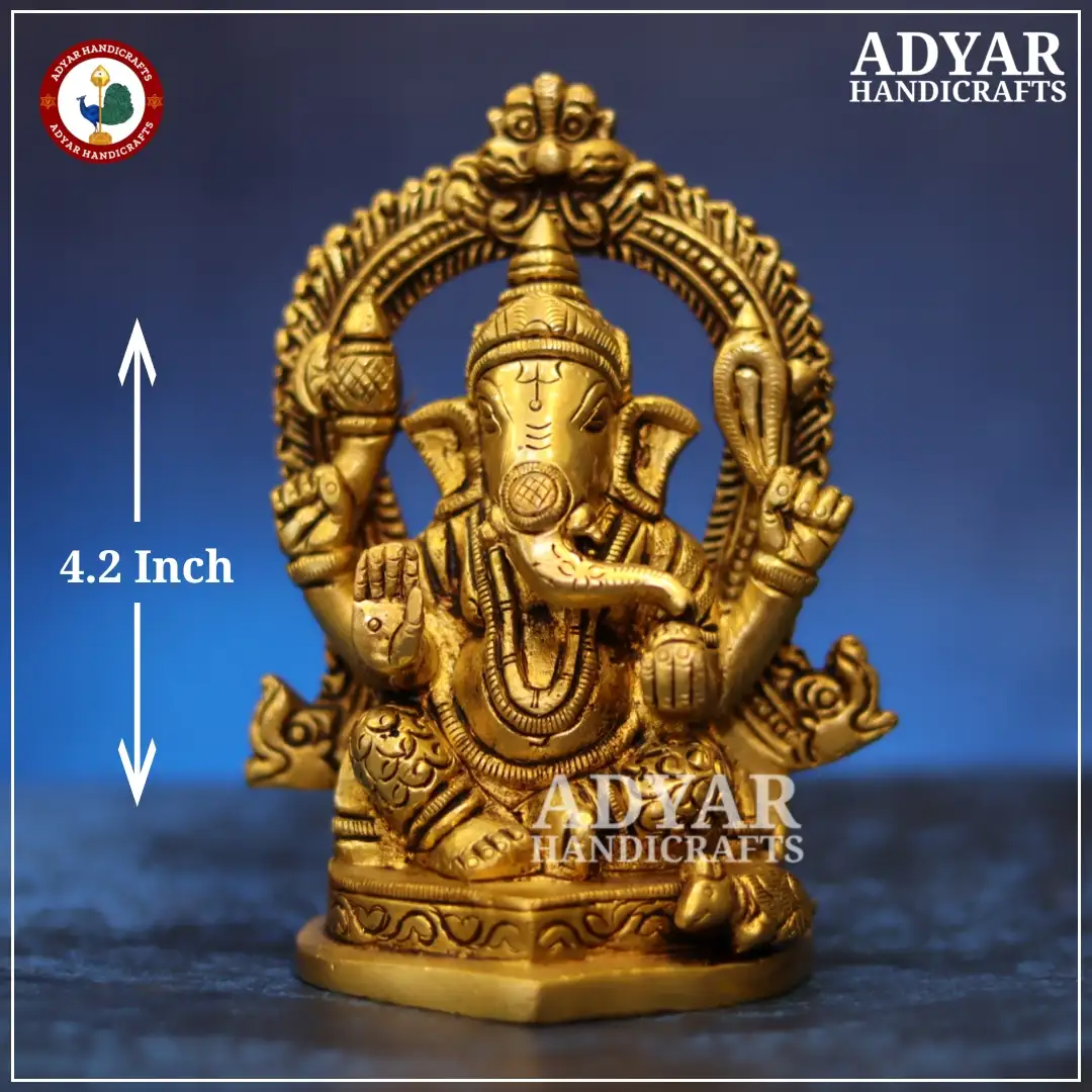 Ganesha brass Idol - image 1