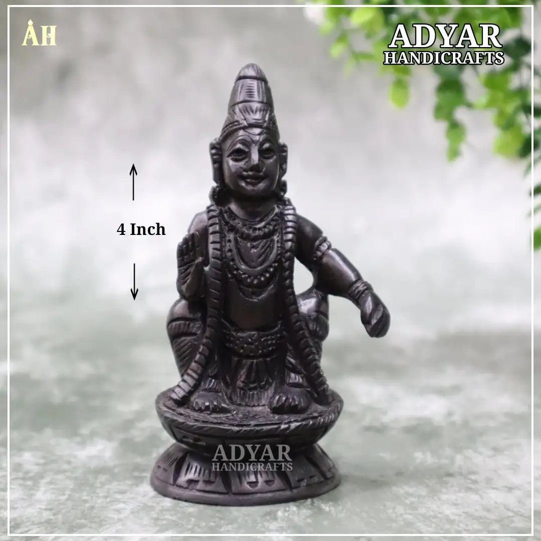 ORIGINAL KARUNGALI WOOD AYYAPAN 4 INCH - image 1