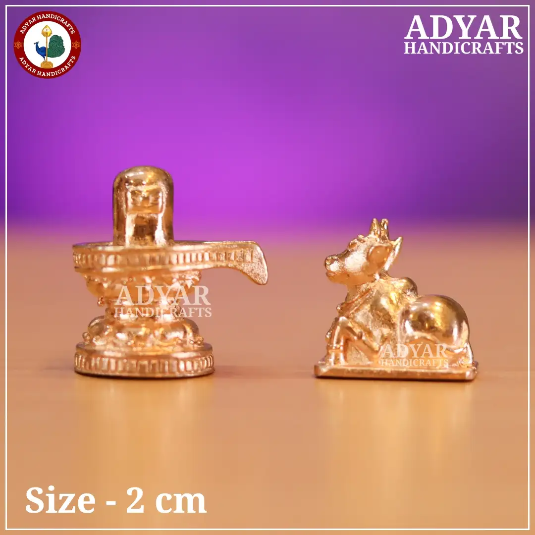 Shivalingam Nandi Panchalogam Idol - image 1