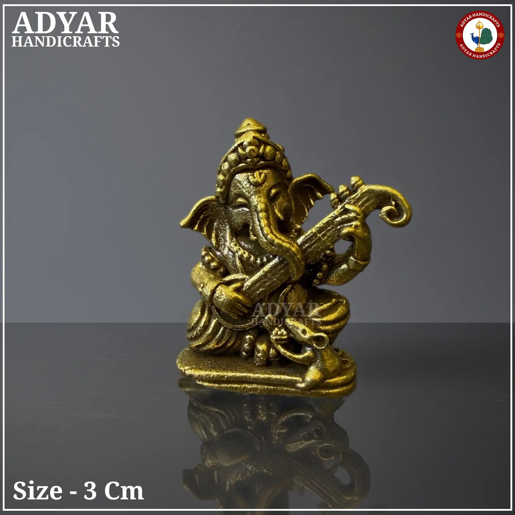 Veena Ganesh Miniature - image 1