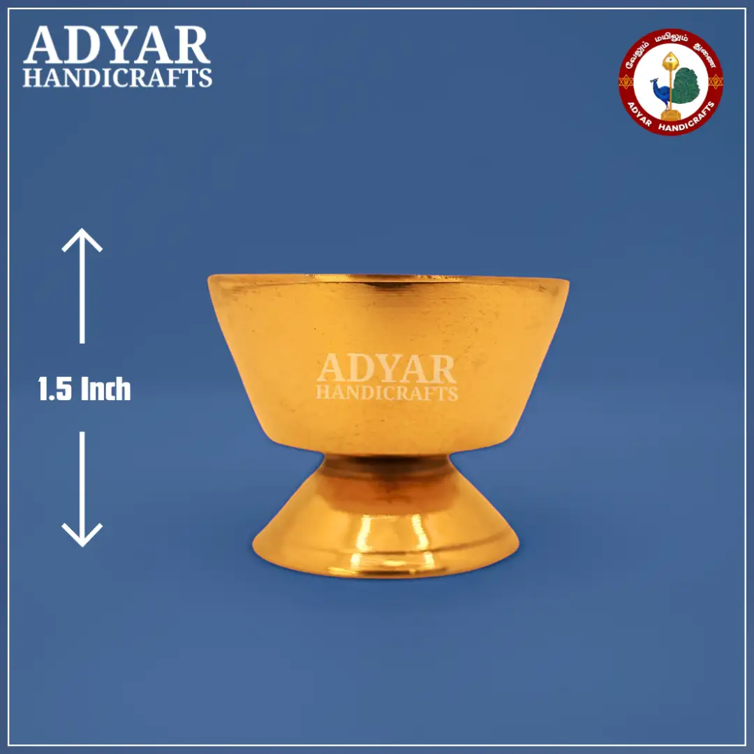 Flat Brass Pyali Size:0 - image 2