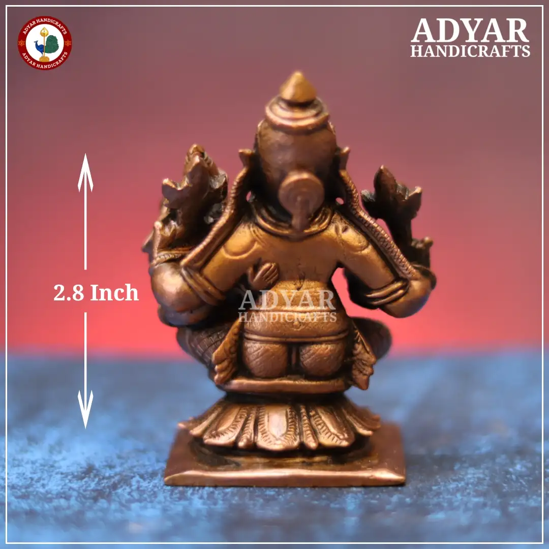 Lakshmi Narasimhar Copper Idol - image 2