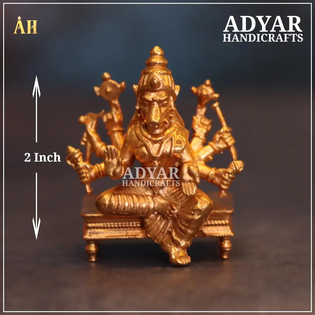 2 Inch Varahi Amman Panchalogam Idol - image 1