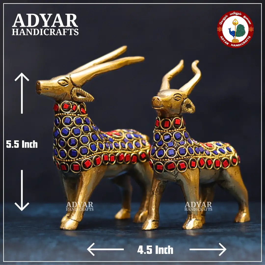 Deer Decor Set Red Blue - image 1