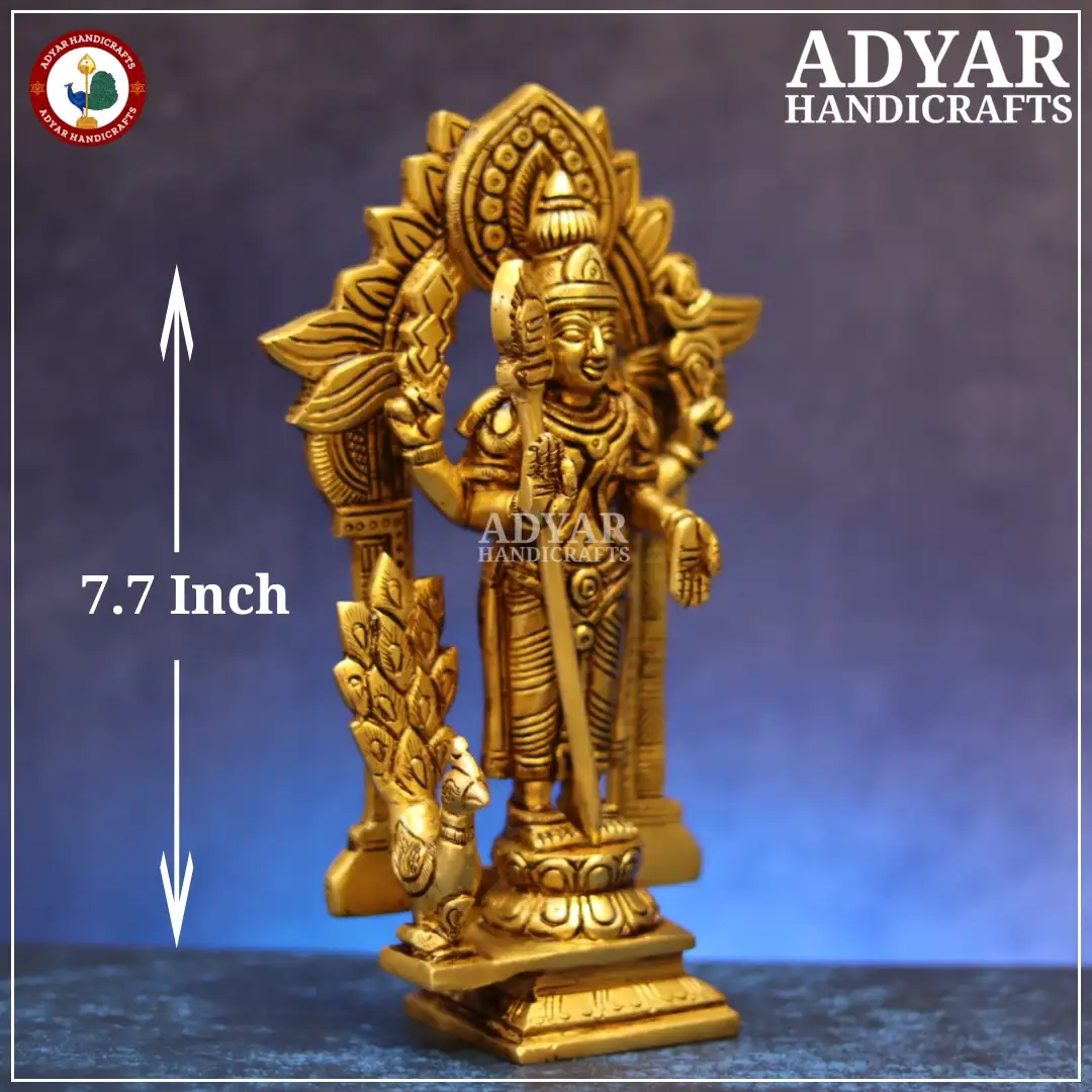 Murugan Idol With Thiruvachi - image 2