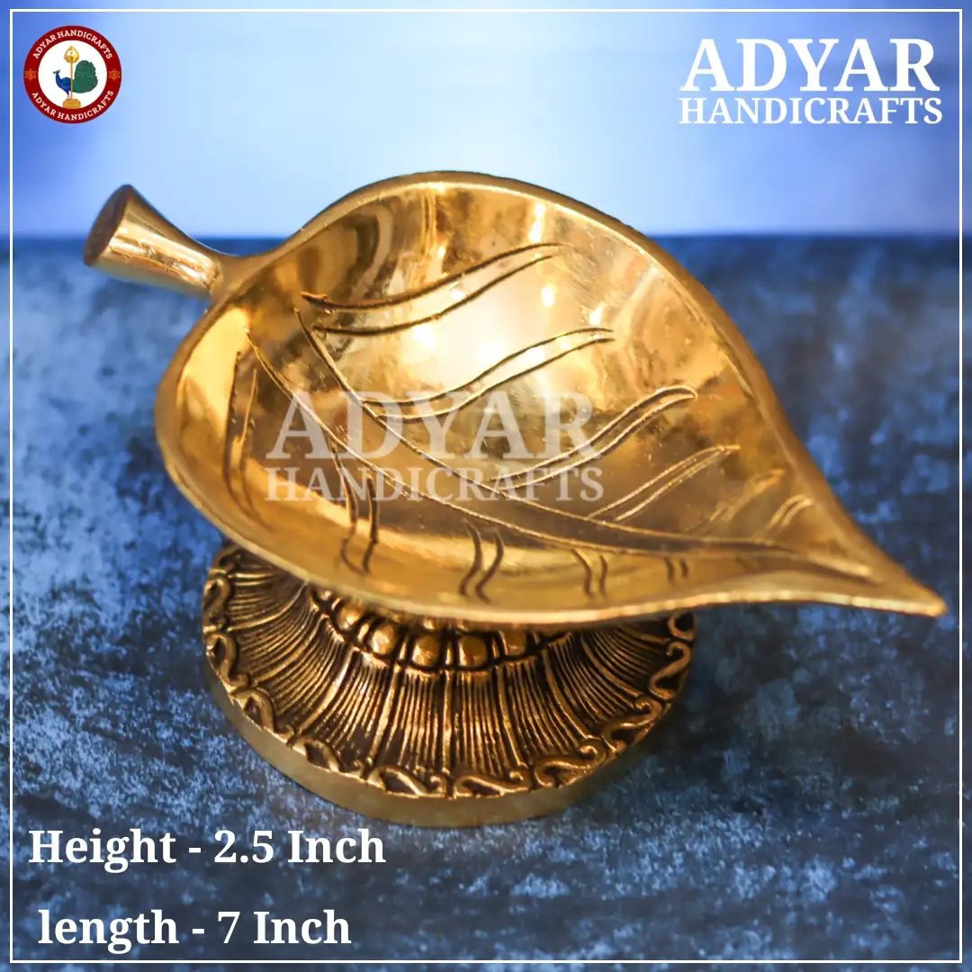 Leaf Diya Brass - image 1