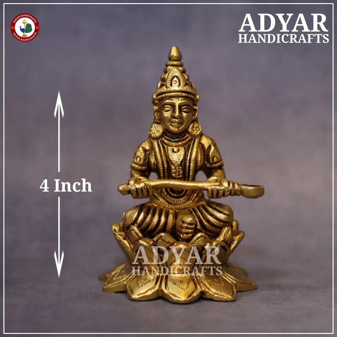Annapoorani On Lotus brass