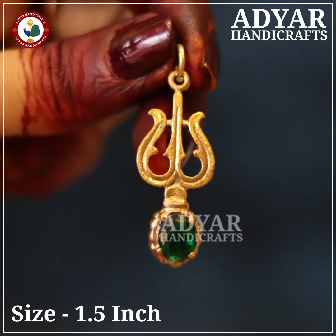 Soolam Green Stone Pendent - image 1