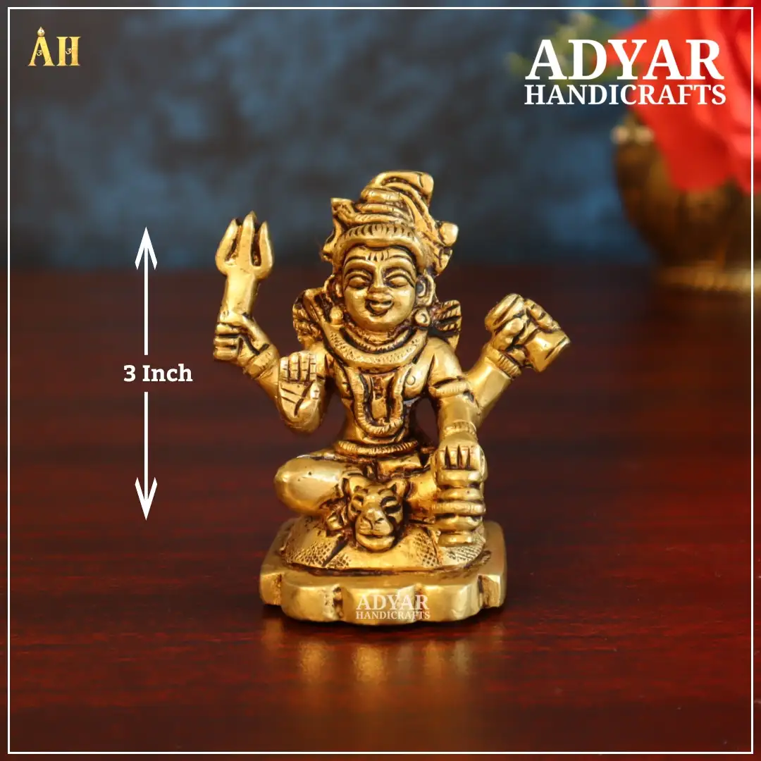 Lord Shivan Brass Idol - image 1