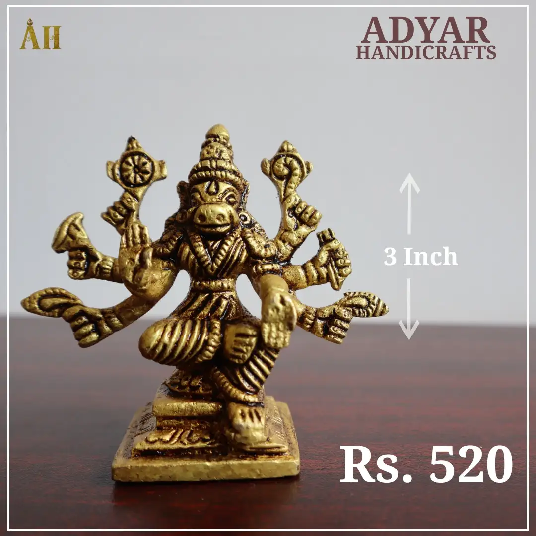 3 Inch Varahi Brass Idol - image 1