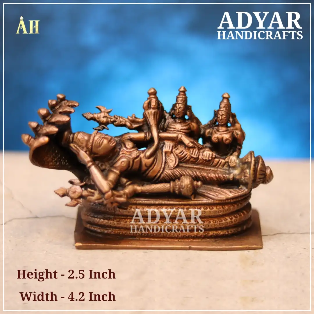 Ranganathar Perumal Copper Statue - image 1