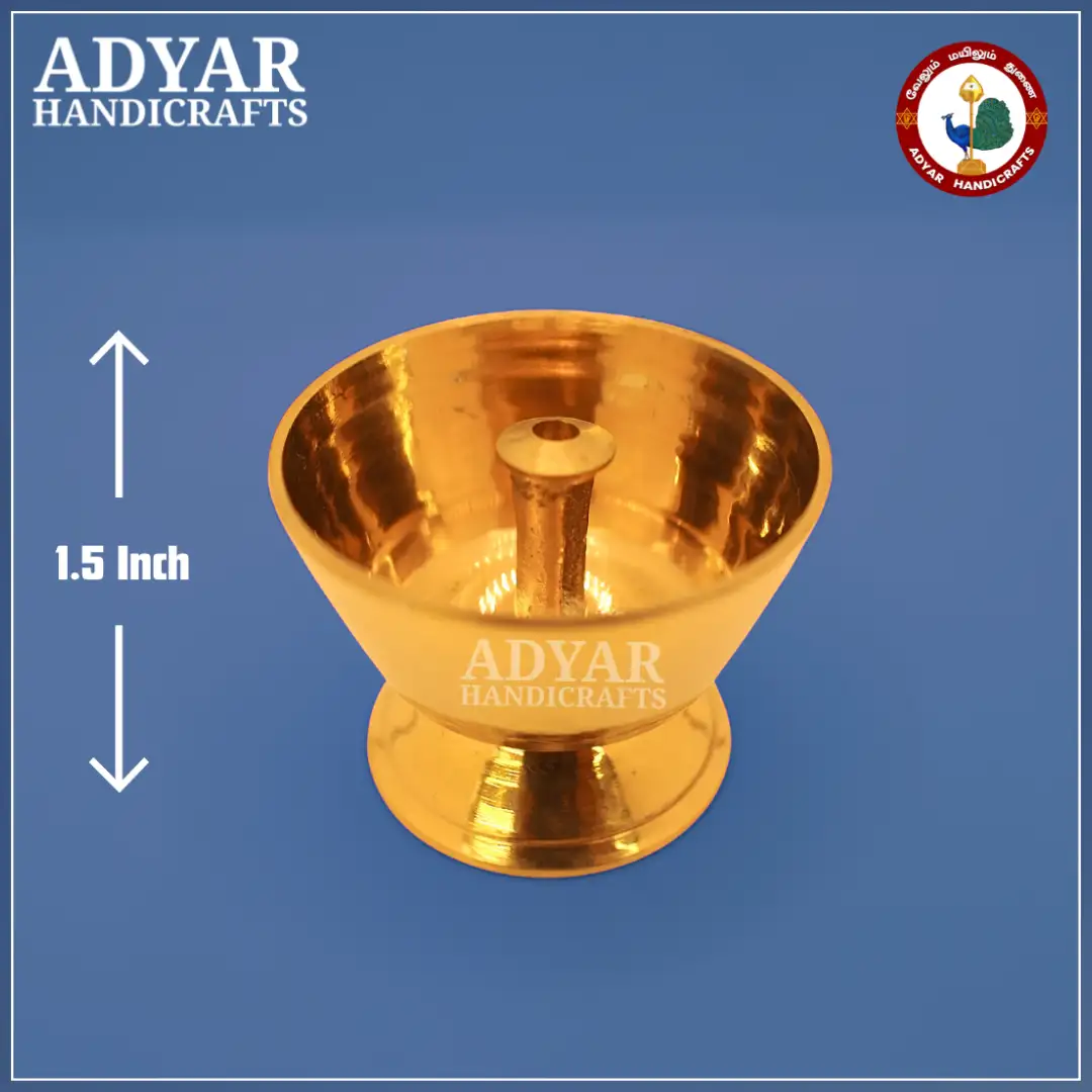 Flat Brass Pyali Size:0 - image 1