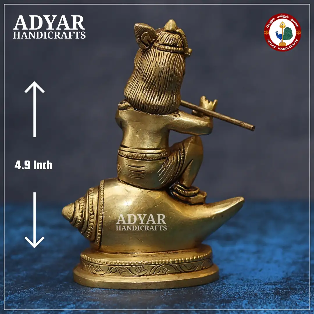 Krishna Sitting On Shankh - image 2