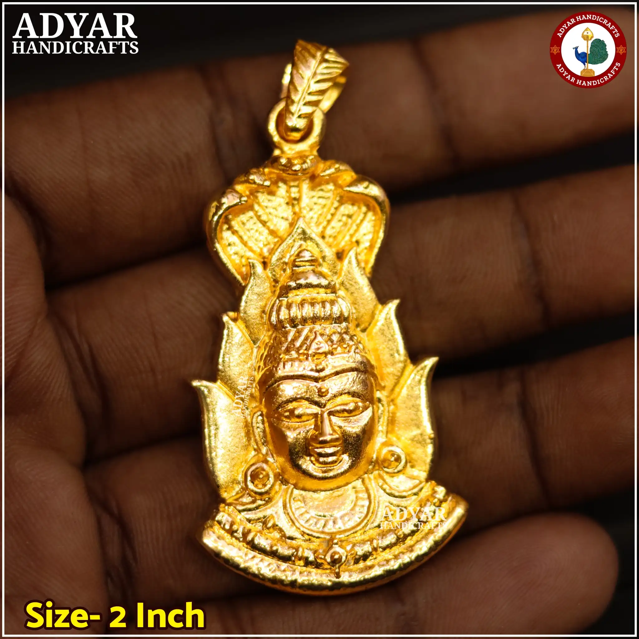 Mari Amman pendent (Gold Lacquer) - image 1