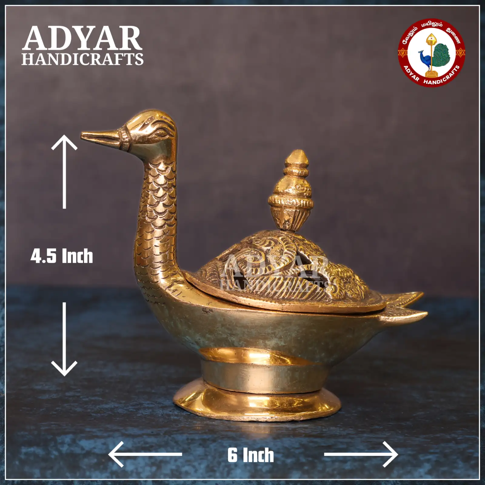 Annam Brass Dhoop Stand - image 1