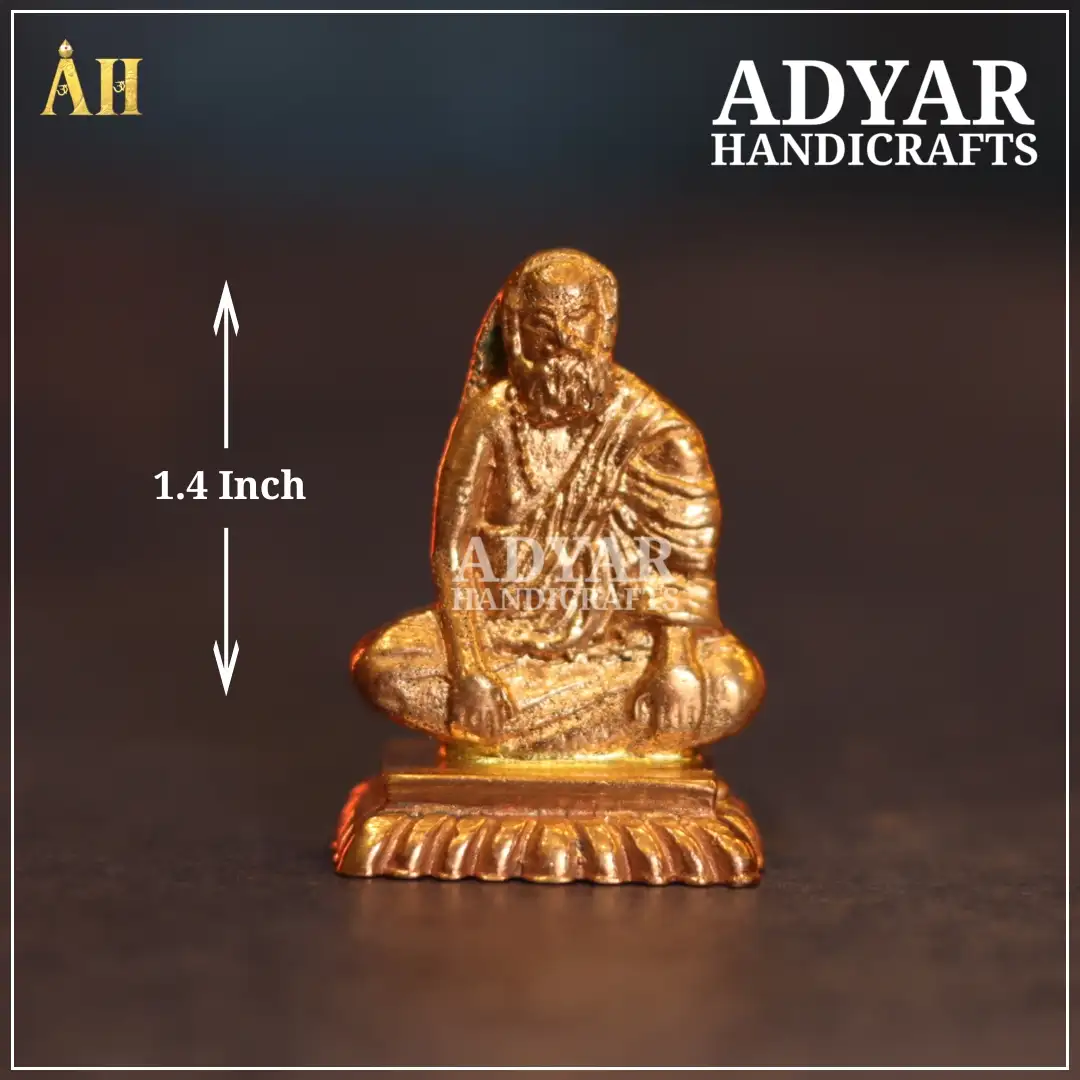 1.4 Inch Paamban Swamigal idol with Stand panchalogam - image 1