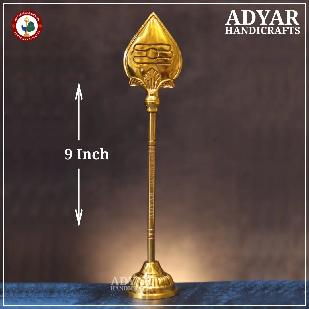 9 Inch Superfine Murugan Vel Brass - image 1