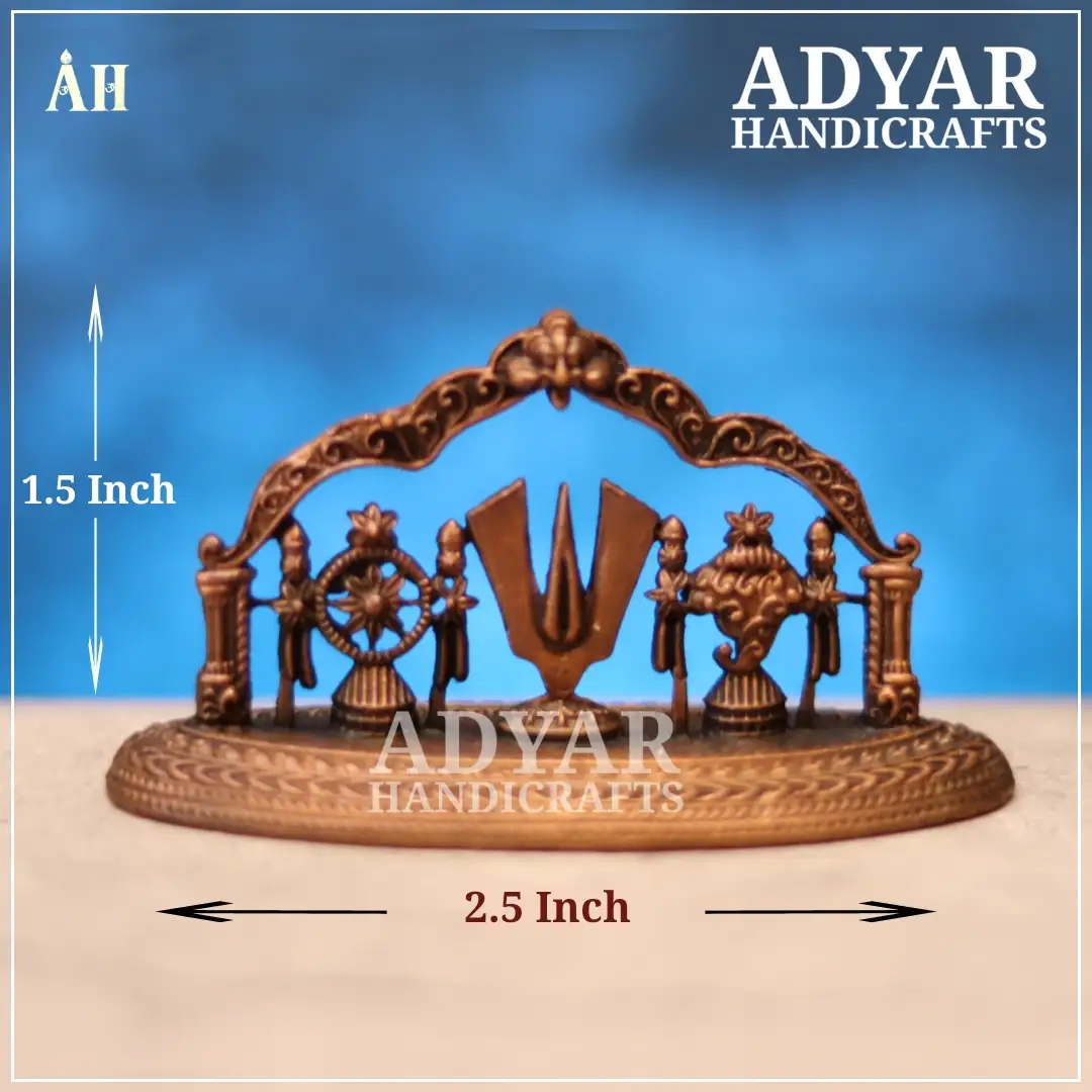 Sangu Chakra Namam Copper stand - image 1