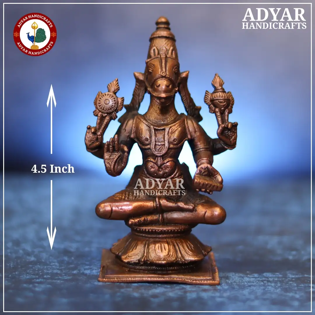 Hayagrivar Copper Idol - image 1