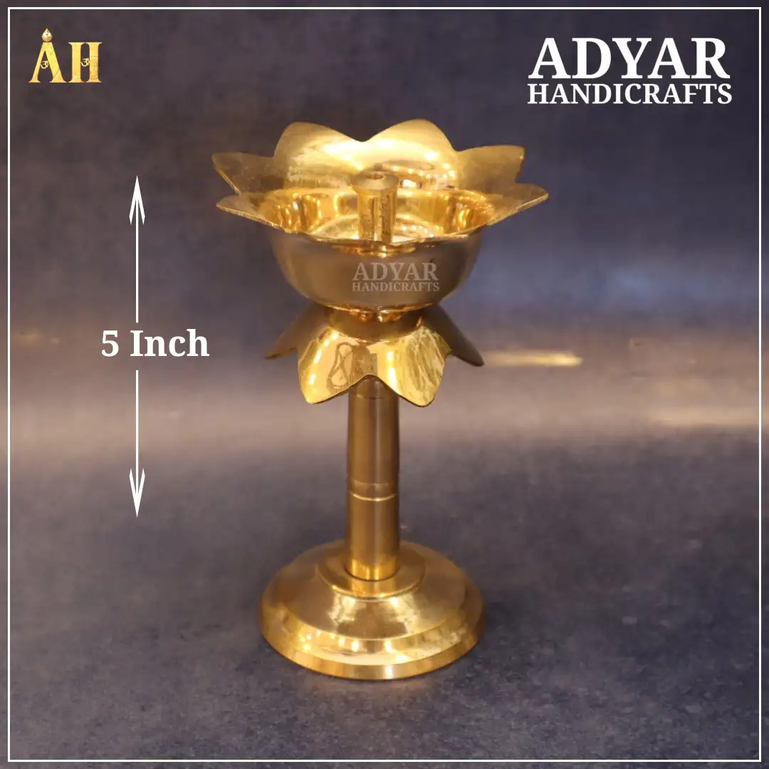 5 Inch Pyali Deepam Brass - image 1