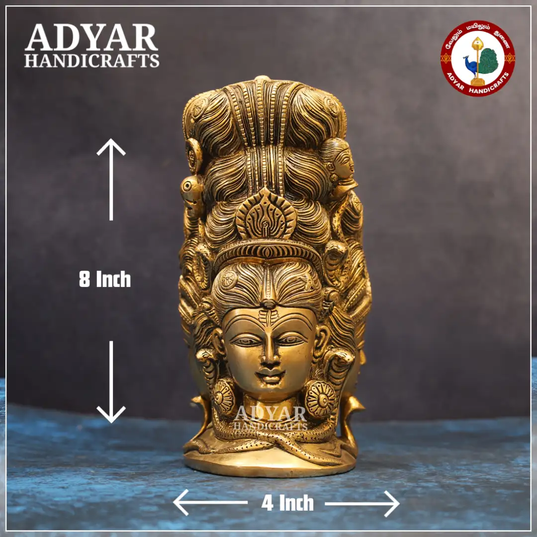 Shiva Head with Parvati - image 1