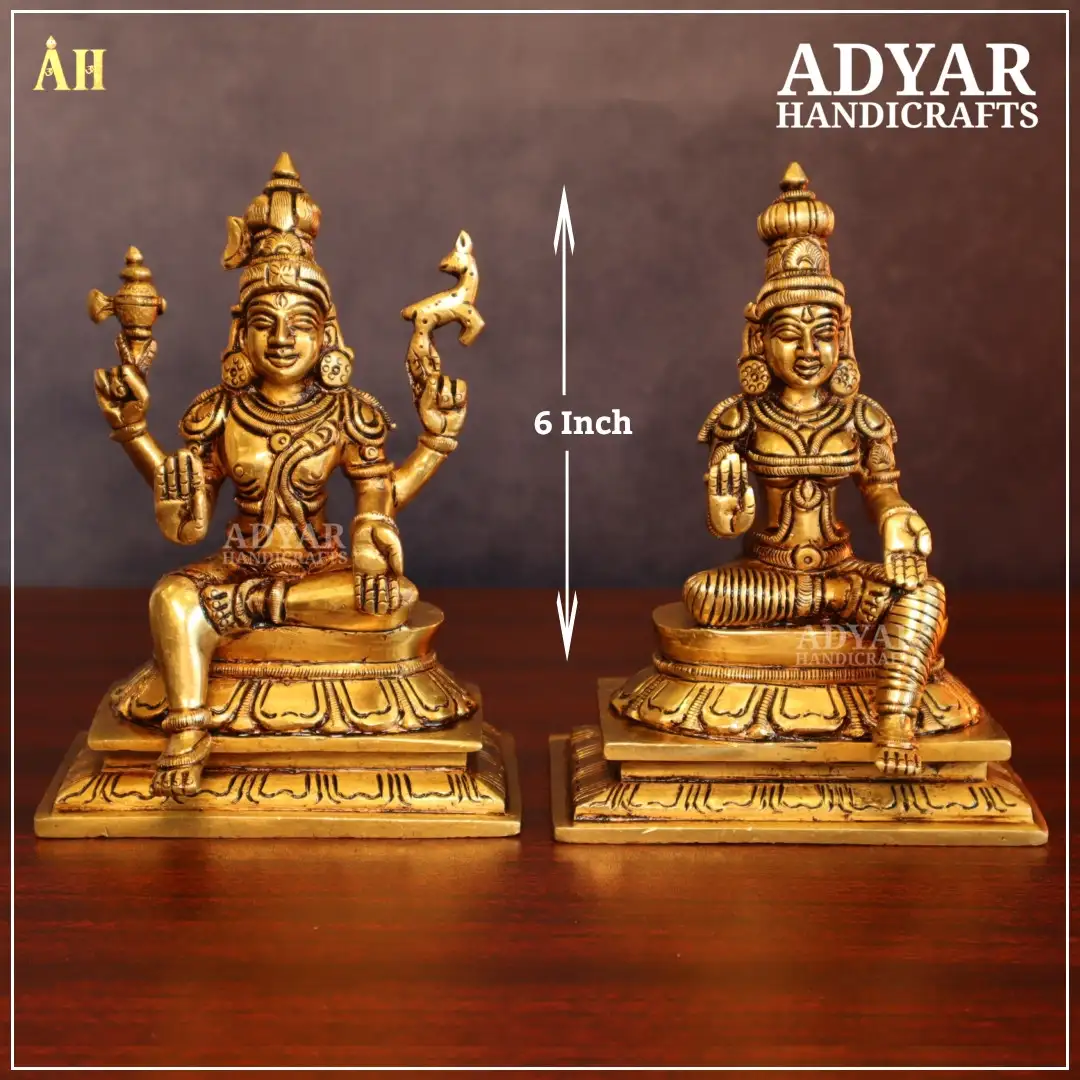 Elegance Sundareswarar Parvati Brass Idol - image 1